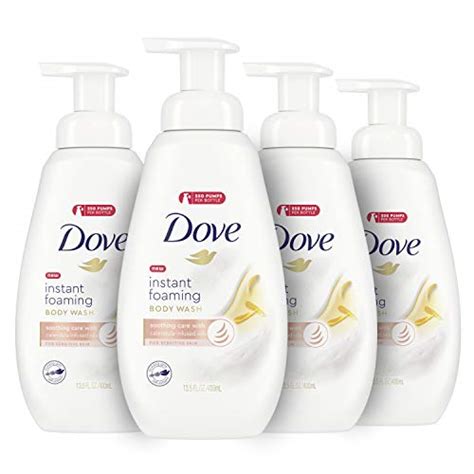 Dove Soothing Care Foaming Body Wash For Sensitive Skin With Calendula