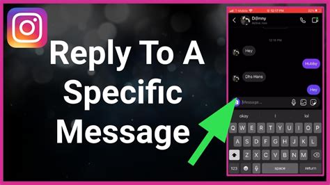 How To Reply To A Specific Message In Instagram Youtube
