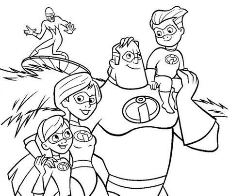 Incredibles Free Coloring Pages For The Boys Disney Pinterest