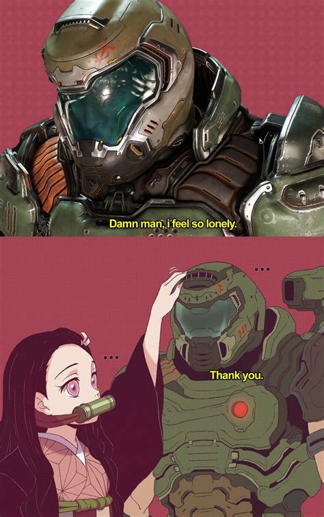 Pinterest Anime Funny Doom Videogame Slayer Meme