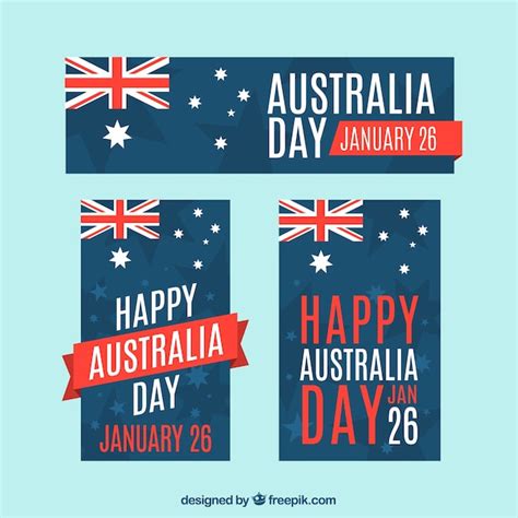 Free Vector Australia Day Banners Collection