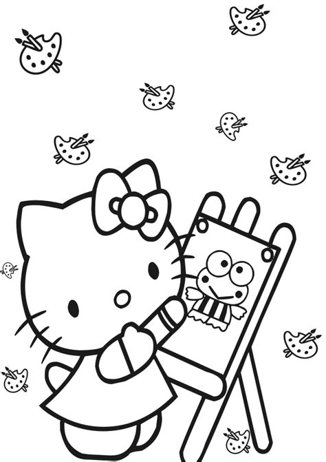 Free hello kitty coloring pages for you to color online, or print out and use crayons, markers, and paints. Free Printable Hello Kitty Coloring Pages - Coloring Home