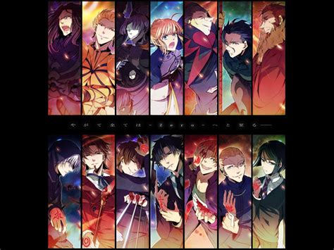Fatezero Servants And Their Respective Masters Fate Zero Anime