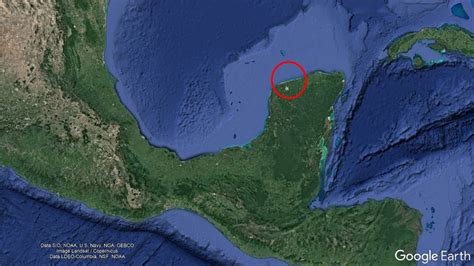 The Impact Crater In Mexico Which Wiped Out The Dinosaurs Chicxulub