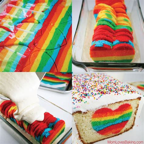 Rainbow Heart Surprise-Inside Cake | Recipe | Surprise inside cake, Inside cake and Rainbows