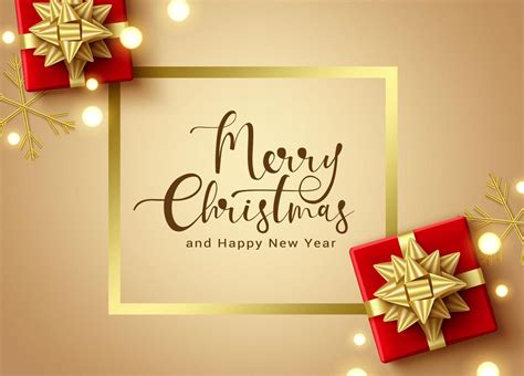 Merry Christmas Vector Template Design Merry Christmas Typography Text