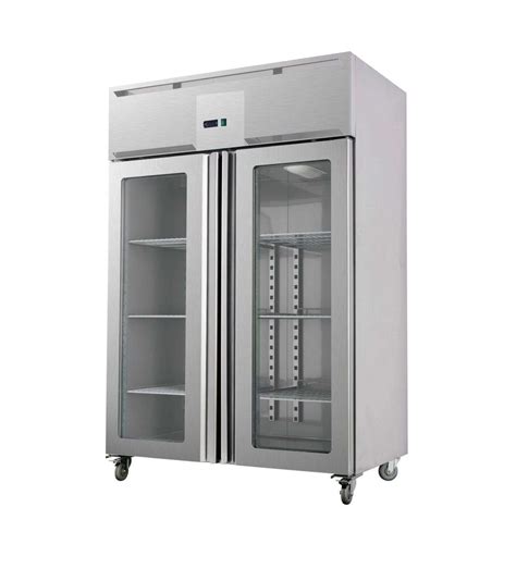 Double Glass Door Upright Chiller Gn1410tng Trust Kitchens