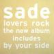Sade Poster Lovers Rock Vintage Album Flat