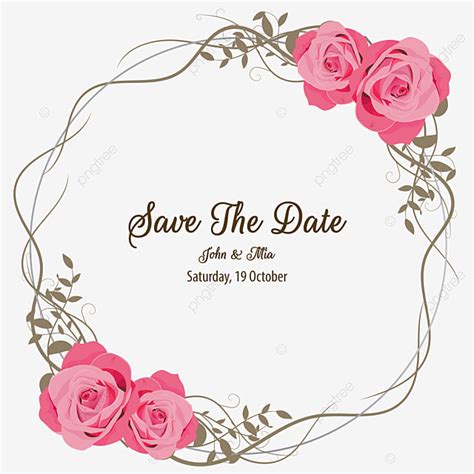 Wedding Invitation Wreath Vector Design Images Wedding Invitation With