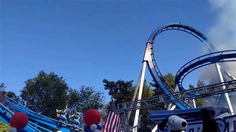 First Riders On Patriot At Californias Great America Youtube