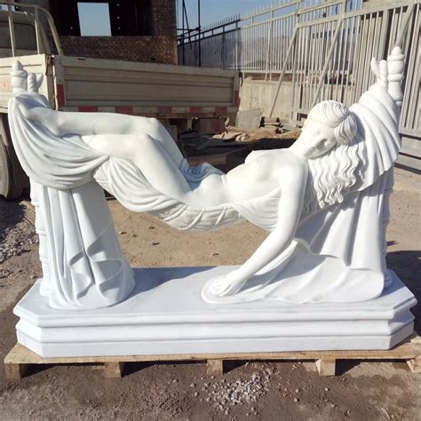 Customized Marble Nude Woman Stone Marble Sculpture For Decoration