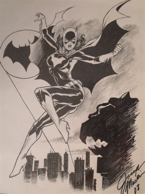 Batgirl Joseph Mackie In Brian Rosens Sketches Comic Art Gallery Room