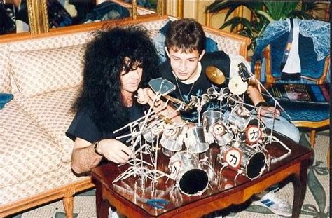 Eric Carrs Drum Kit Model Built By The Kid On The Right Eric Carr
