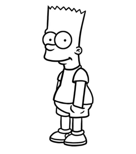 How To Draw Bart Simpson Step 07 In 2019 Drawings Bart Simpson