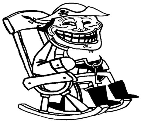 Troll Face Free Coloring Pages