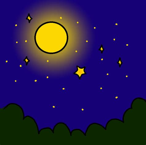 How To Draw A Night Sky Step By Step Easy Drawing Guides Drawing Howtos