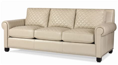 Century Leather Upholstery Quilted Leather Stationary Sofa Story And Lee Furniture Sofas