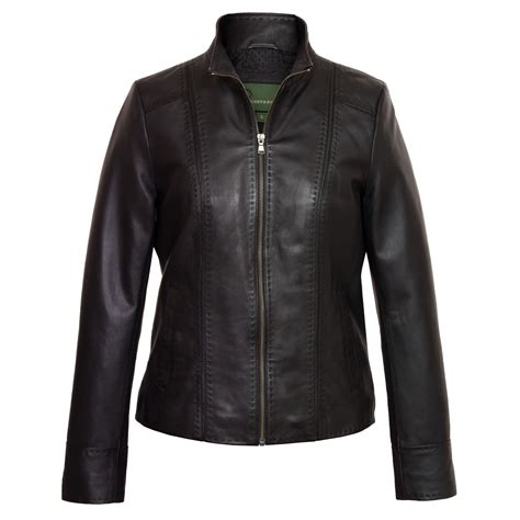 May Womens Black Leather Jacket Hidepark Leather
