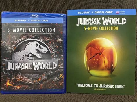 Jurassic World 5 Movie Collection Blu Ray Disc Digital Code With