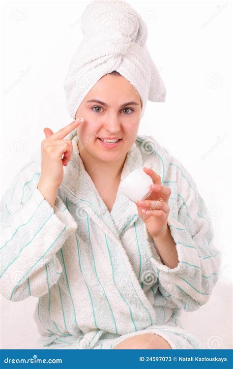 Pretty Girl Makes Morning Hygiene Stock Image Image Of Body Happy