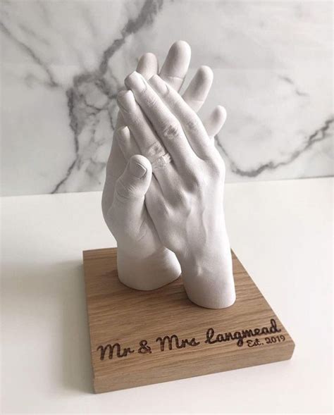 Handabdruck Skulptur Hochzeit3 Couple Hands Casting Kit Hand Molding