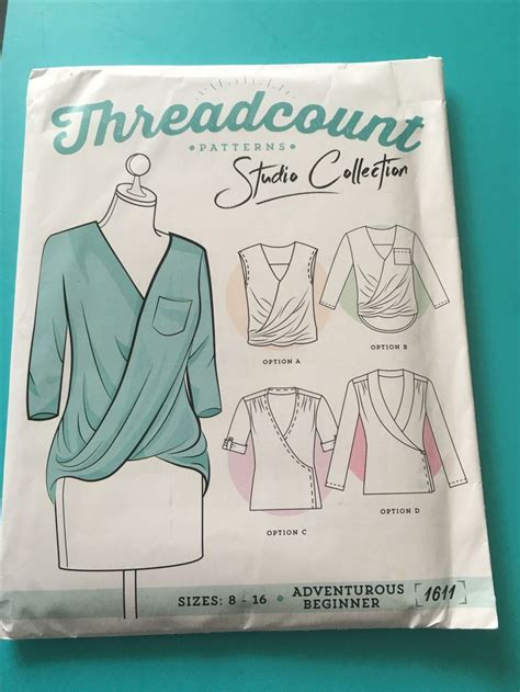Wrap Top By Threadcount Patterns Free Pattern Pattern Paper Sewing