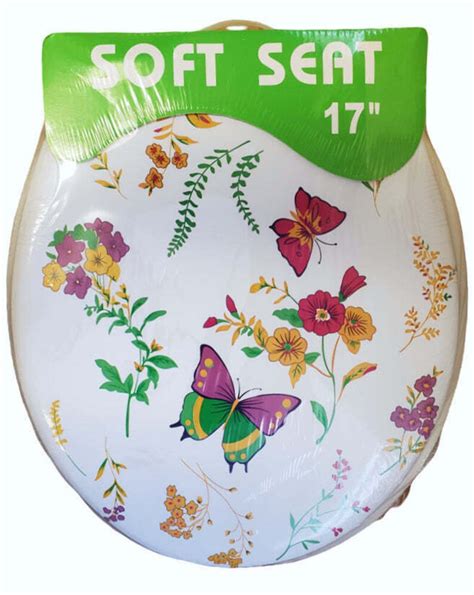 Butterflies Soft Cushioned Round Toilet Seat Padded Etsy