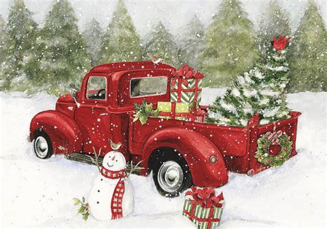 Pin By Amy Yoakum Foster On Christmas Christmas Red Truck Red