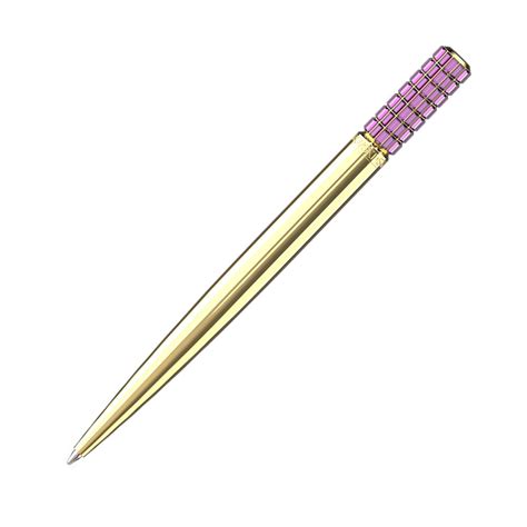 Swarovski Lucent Ballpoint Pen Crystal Wgold Tone Plating Peters
