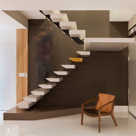 Escada Interna Corredores Halls E Escadas Modernos Por Maria Dezan
