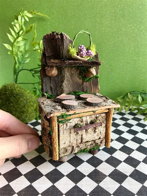 Miniature fairy stove, fairy furniture, fairy dollhouse | Fairy