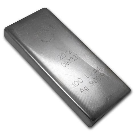 Buy 100 Oz Silver Bar Royal Canadian Mint 20129999 Fine Apmex