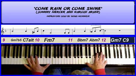 Come rain come shine (12 club). 'Come Rain or Come Shine' - jazz piano lesson - YouTube