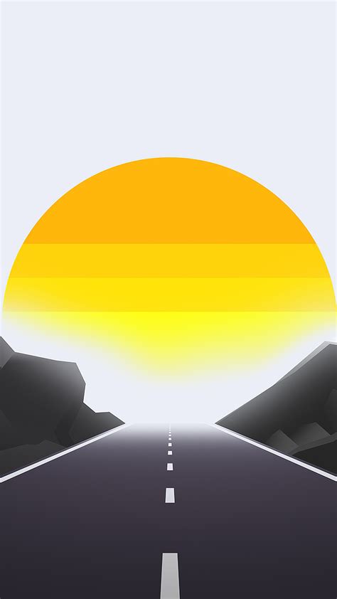 1080x1920 Road Mist Sun Landscape Minimal 4k Iphone 76s6 Plus Pixel