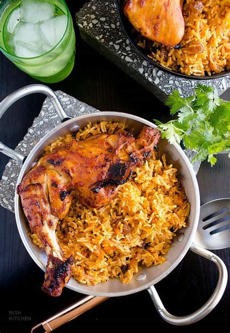 Chicken Kabsa Arabian Chicken And Rice Video Nish Kitchen