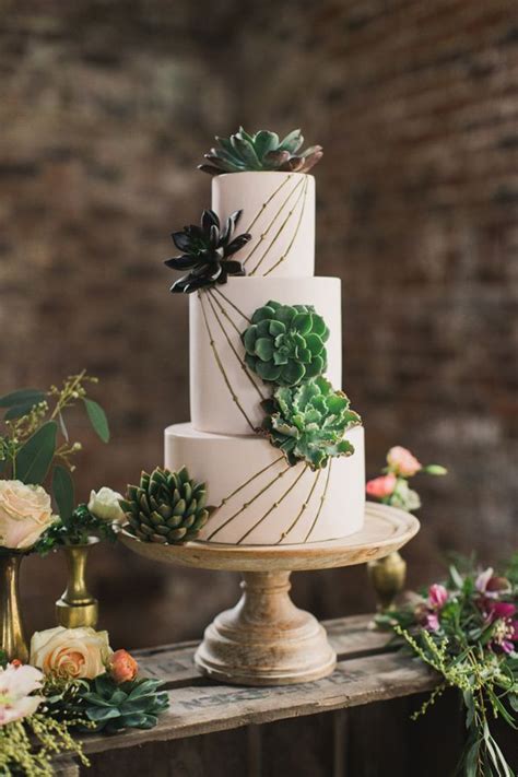 20 Succulent Wedding Cake Inspiration That Wow Weddinginclude