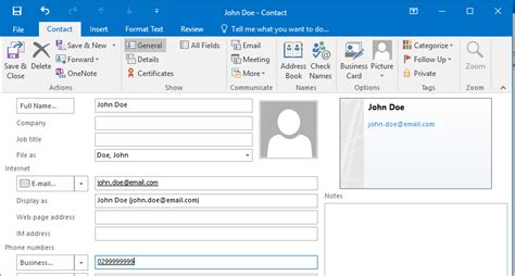 How To Create A Contact In Outlook 2016 4it