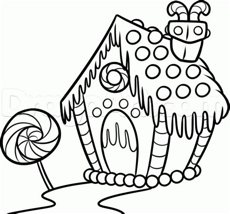 Christmas Gingerbread House Clipart Black And White 20 Free Cliparts