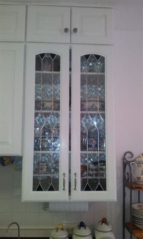 Ideas for your kitchen cabinets. Stained glass Cabinet Inserts Clear by TerrazaStainedGlass ...