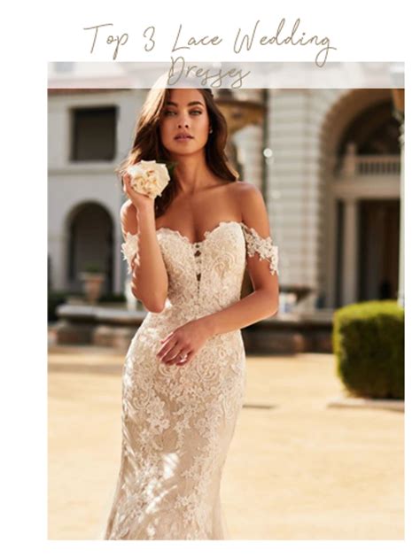 Top 3 Lace Wedding Dresses Fashionably Yours Bridal And Formal Wear