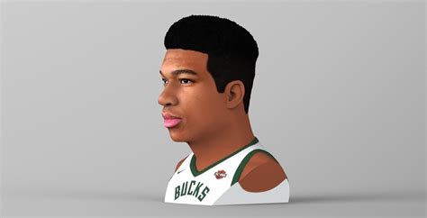 The giannis antetokounmpo's statistics like age, body measurements, height, weight, bio, wiki, net worth posted above have been gathered from a lot of credible websites and online sources. 3D Printed Giannis Antetokounmpo bust ready for full color 3D printing by PrintedReality | Pinshape