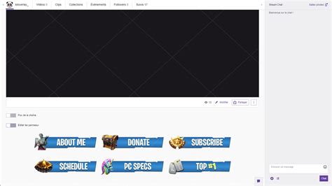 Blue Fortnite Twitch Panels 22 Png Loloverlay