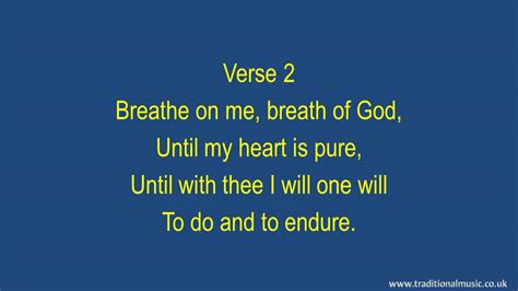 Breathe On Me Breath Of God Hymn Lyrics And Music Youtube