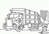 Truck Garbage Coloring Wuppsy Simple Transportation sketch template