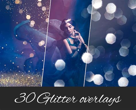 30 Glitter Overlays Photoshop Overlays Glitter Dust Effects Etsy