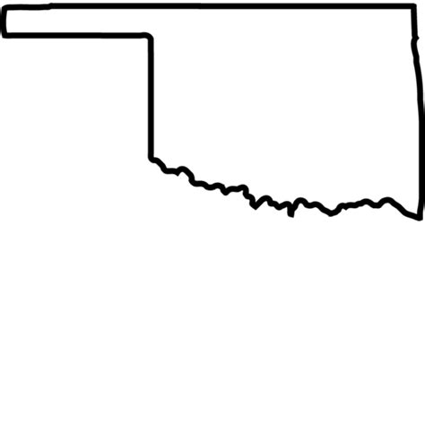 Oklahoma State Outline Transparent Clip Art Library