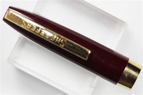 Mint Sheaffer Burgundy Pen Cap Gft Clip P0087 38mm Clip Long Vintage