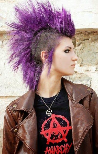 Purple Hawk Punk Girl Hair Punk Hair Punk Girl