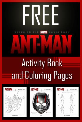 One for itself, and one for sharing food with other ants! FREE Ant-Man Coloring Pages & Activity Sheets! - Utah ...