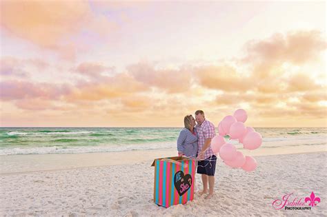Beach Gender Reveal Its A Girl Beach Photographer Destin Florida